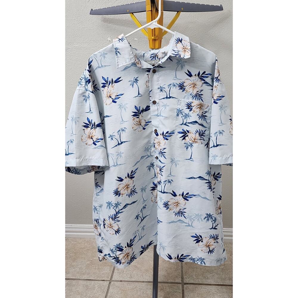 Milano Bay Hawaiian Button Up Shirt Size 2 XL Short Sleeve